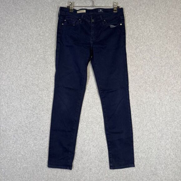 AG by Adriano Goldschmeid Women's 26R Black Stevie Ankle Cut Jeans USA - Picture 1 of 9